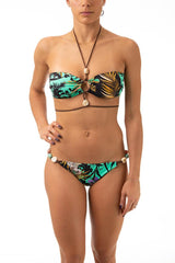 BIKINI FASCIA DONNA  TURCHESE V5035T-V5036B GHTU MISS BIKINI 
