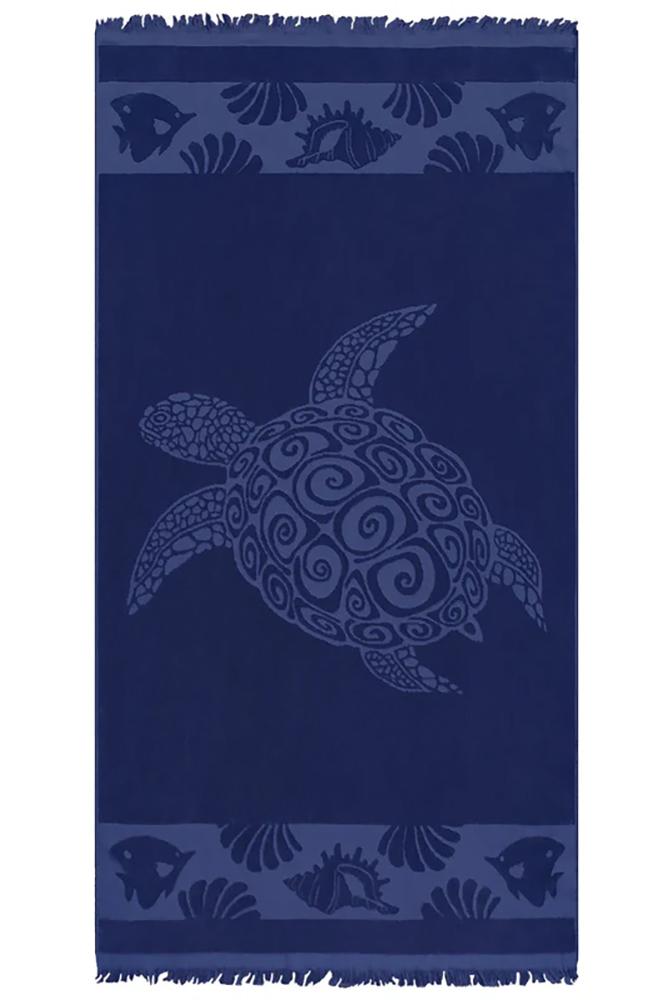 TELO MARE SPUGNA UNISEX  BLU DANTELA KKELLY COMPTOIR DE LA PLAGE 