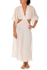 ABITO DONNA  BIANCO VLL3602 WHITE PAHIESA 