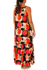 ABITO DONNA  ARANCIO W2074 CF63 RAGGIANTI 