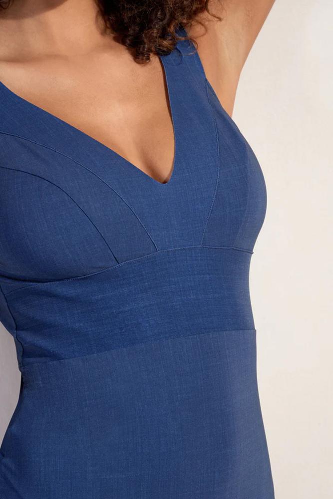 INTERO  SENZA IMBOTTITURA DONNA  BLU PIPER JEANS PAIN DE SUCRE 