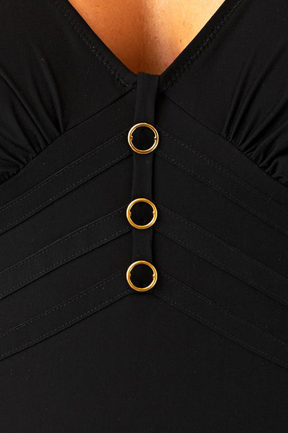 INTERO Donna CHARMLINE Imbottito Coppa C slip coprente Nero