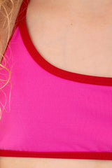 BIKINI BAMBINA  ROSA/ROSSO NALA ROSA/REDVELVET BE BEACH 