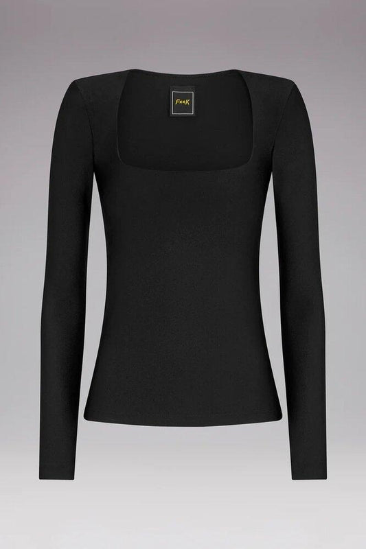 MAGLIA DONNA  NERO FW23-0040 NERO FXXK 