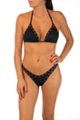 BIKINI TRIANGOLO DONNA  NERO PF016SG 034 PIN UP 
