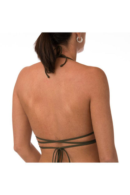MIX REGGISENO Donna BE BEACH TRIANGOLO   Militare