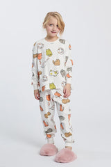 PIAGIAMA BAMBINA BIANCO 6779 GRATTINI HAPPY PEOPLE 