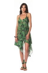 ABITO DONNA  VERDE AQ57625 FOGLIA Acquadicocco 