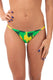 MIX SLIP Donna BE BEACH   slip brasiliana Verde/giallo