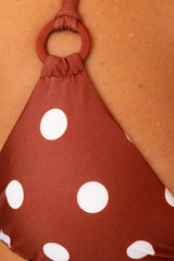 BIKINI TRIANGOLO DONNA  MARRONE 2537 MARRONE PEPITA 