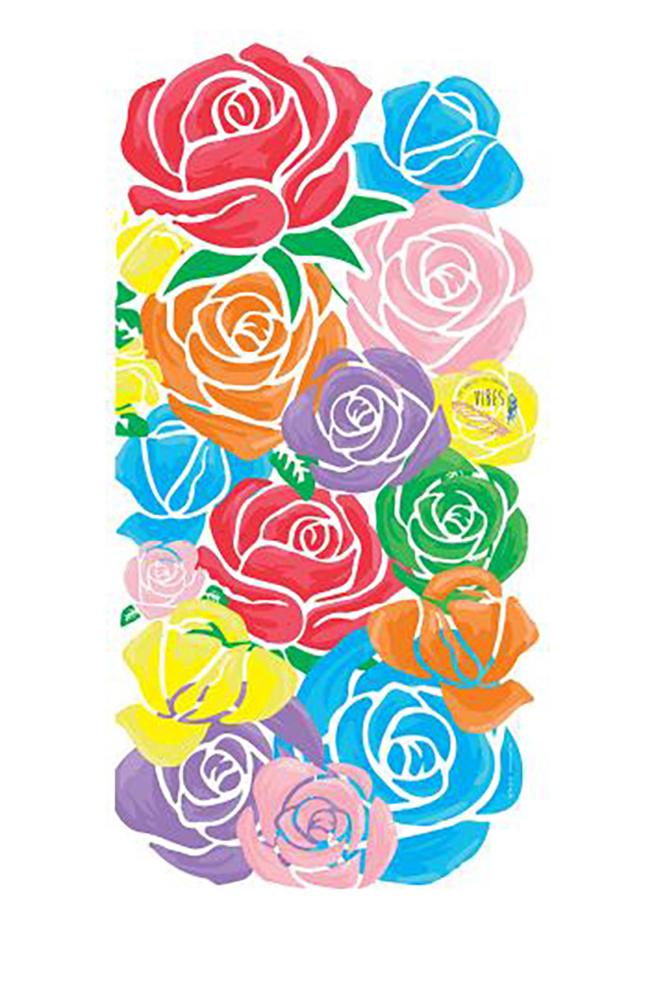 TELO MICROFIBRA UNISEX MULTICOLORE EVERGREEN ROSE COLOR VIBES 