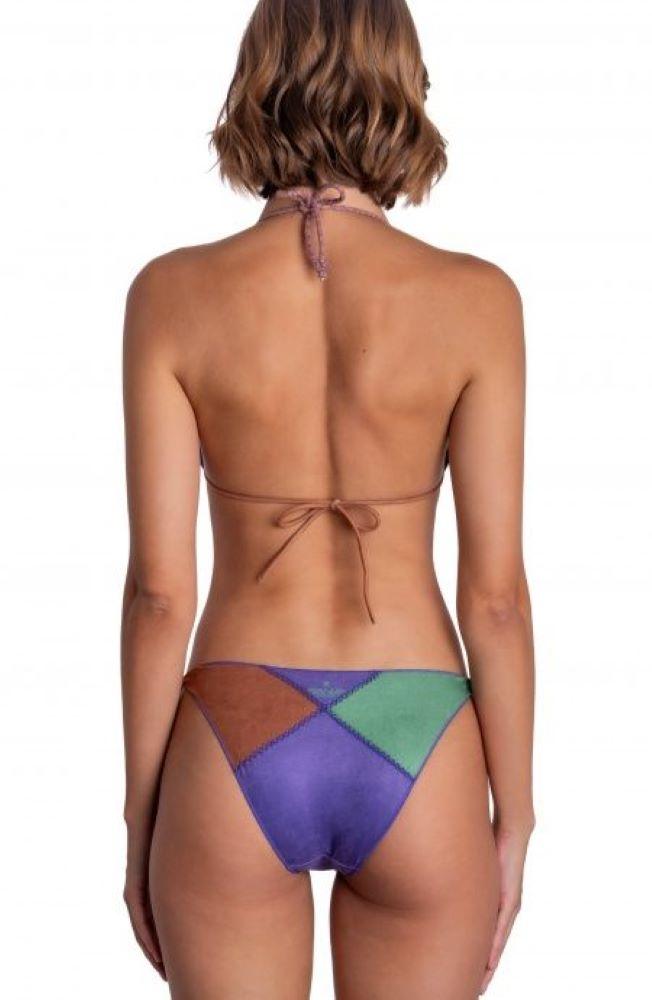 BIKINI TRIANGOLO DONNA  VIOLA PE122CF 014 PIN UP 
