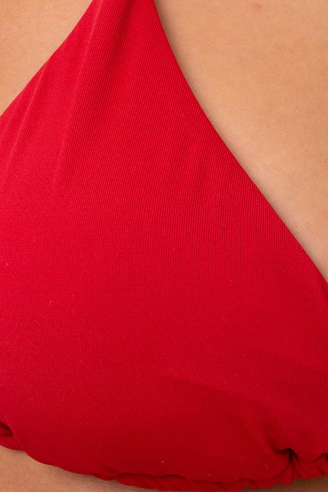 MIX REGGISENO TRIANGOLO DONNA  ROSSO SCURO EMLYTU REDV BE BEACH 