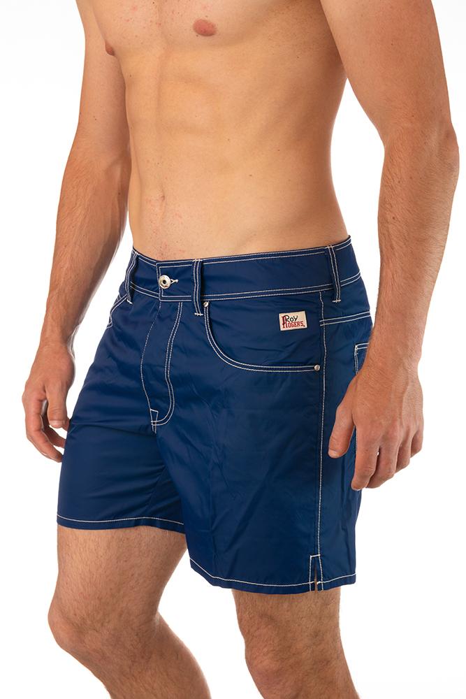 BOXER PIATTO UOMO  BLU NAVY BEACHPOCKET NAVY ROY ROGER'S 