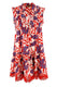 KAFTANO Donna KARAKORUM   CORTO Fantasia bianco/rosso/viola