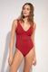 INTERO Donna PAIN DE SUCRE senza Imbottitura  slip coprente Rosso