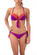 BIKINI Donna LIU JO COPPA PREFORMATA Coppa C slip con fiocchi Viola