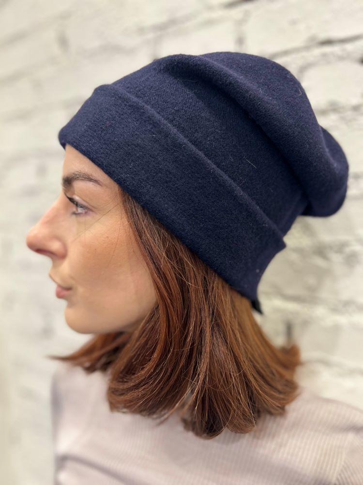 CAPPELLO AUTUNNO/INVERNO UNISEX  BLU NOTTE