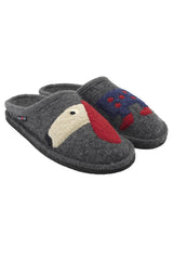 PANTOFOLE AUTUNNO/INVERNO UNISEX  ANTRACITE THEO ANTHRAZIT HAFLINGER 