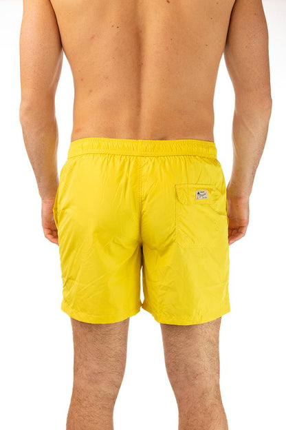 BOXER Uomo IMPURE con elastico  CORTO Giallo