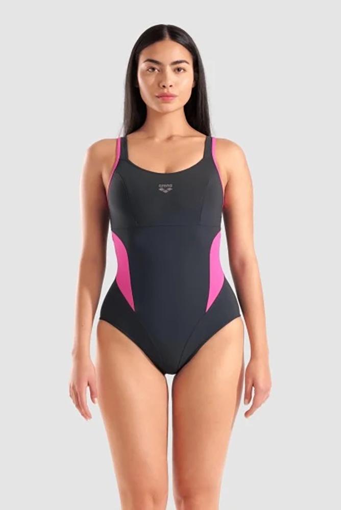 INTERO DONNA NERO/FUCSIA SENZA IMBOTTITURE