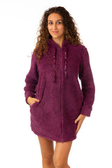 VESTAGLIA DONNA LU70 BORDEAUX VERDISSIMA 