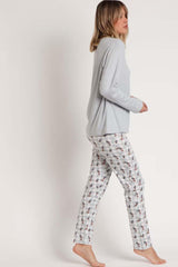PIGIAMA AUTUNNO/INVERNO DONNA  POLVERE