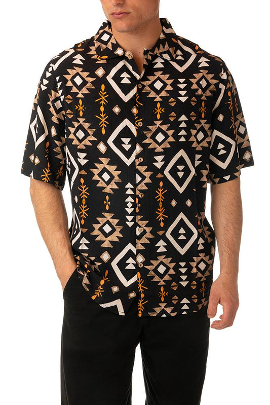 MAGLIA CAMICIA UOMO  ARANCIO BWL UXMALBLACK TOOCO 