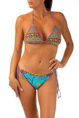 BIKINI TRIANGOLO DONNA  CELESTE