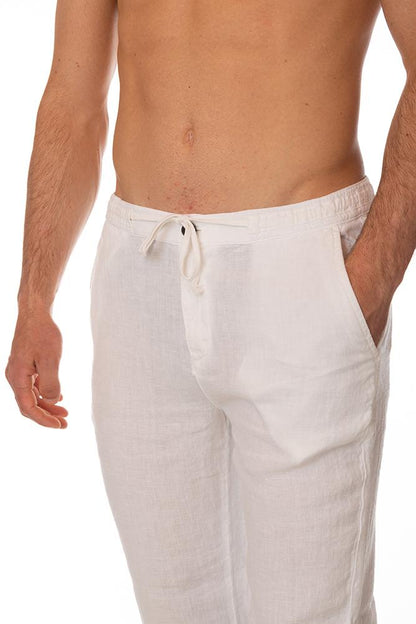 PANTALONE UOMO  BIANCO CHINOPORTOFINO BIANCO ROY ROGER'S 