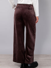 PANTALONE DONNA MARRONE CI61 DARK COFFE VERDISSIMA 
