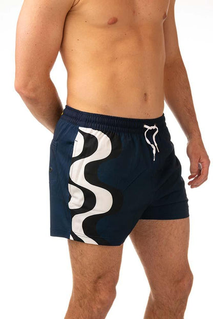 BOXER Uomo HAVAIANAS con elastico  CORTO Blu