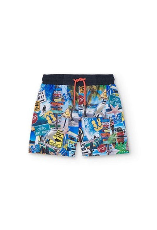 BOXER BAMBINO  AZZURRO 838234 2581 BOBOLI 