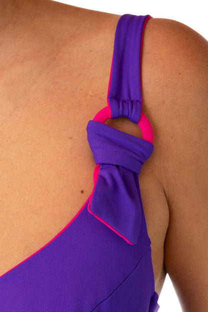 BIKINI Donna LUISA MARIA LUGLI FERRETTO Coppa C slip regolare Viola