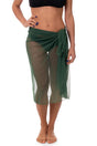 PAREO DONNA  VERDE MILITARE TULLYBIG 7651 MILITARE BE BEACH 