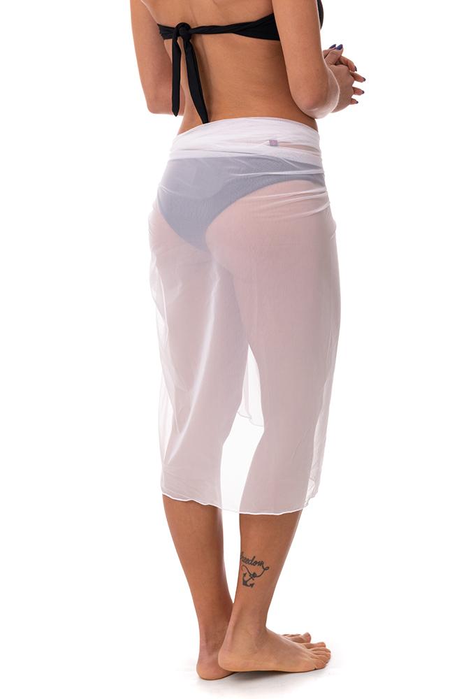 PAREO DONNA  BIANCO TULLYBIG 05 BIANCO BE BEACH 