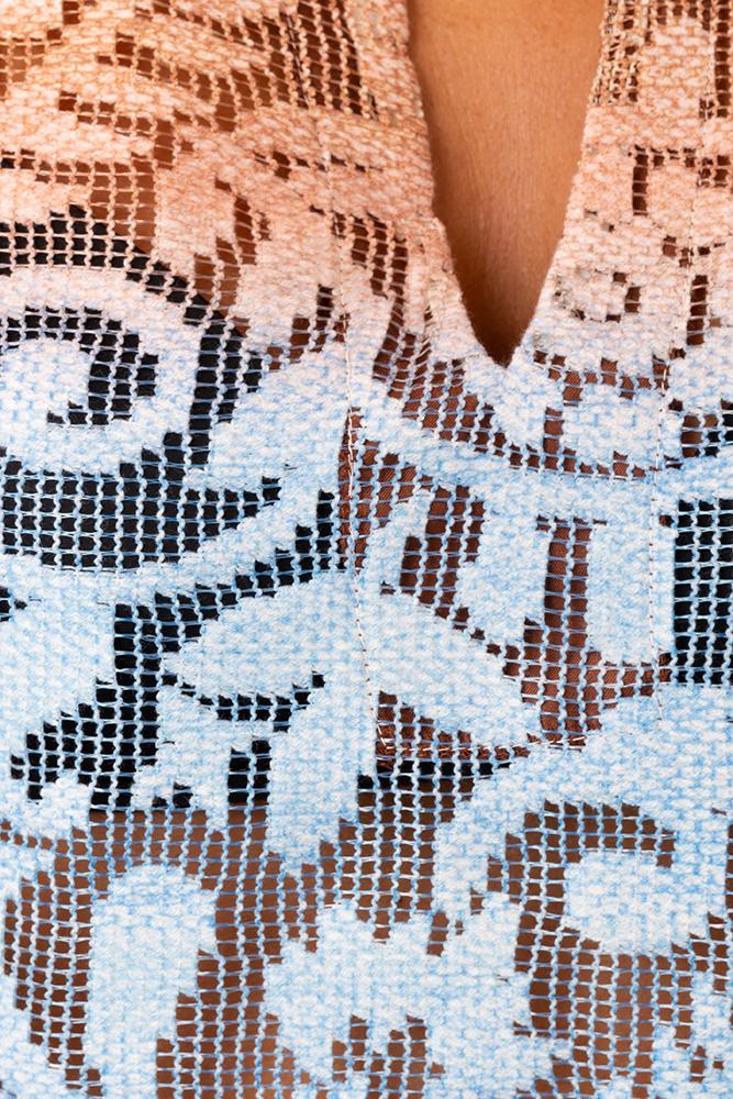 ABITO DONNA  AZZURRO PF159A 009 PIN UP 