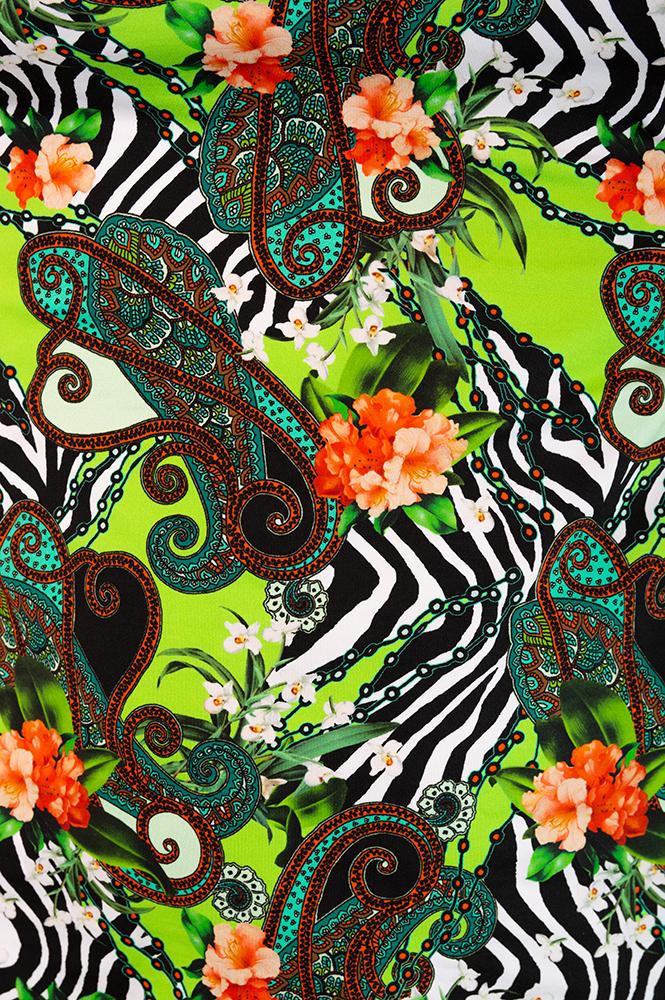 INTERO TANKINI DONNA  VERDE AMBRA JUNGLE OLYMARE 