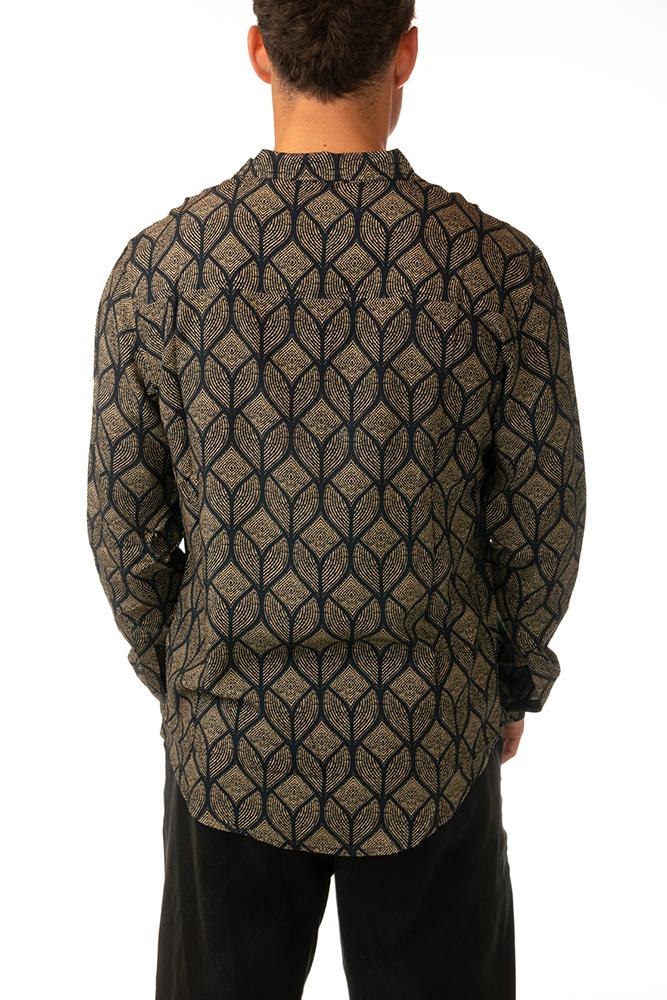 MAGLIA CAMICIA UOMO  BIANCO LSH PARGOBLACK TOOCO 