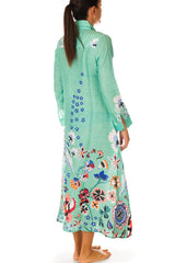 ABITO DONNA  VERDE 125379PLF GREEN Isabelle 