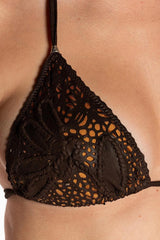 BIKINI TRIANGOLO DONNA  MARRONE PF066SG 009 PIN UP 