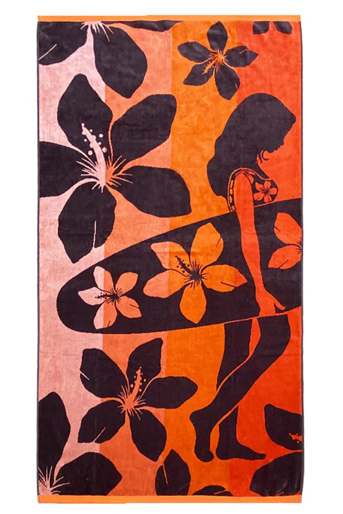 TELO MARE SPUGNA UNISEX  ROSSO FLORIDA MOODY COMPTOIR DE LA PLAGE 