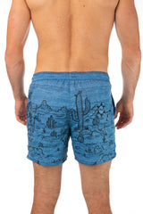 BOXER MOLLA UOMO  BLU PF761BX T04 PIN UP 