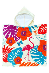 ACCAPPATOIO MICROFIBRA BAMBINO  BIANCO PONCHO KIDS LINDY COMPTOIR DE LA PLAGE 