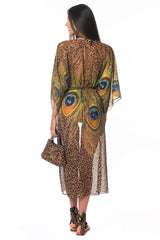 KAFTANO DONNA  ANIMALIER AQ51325 ANIMALIER Acquadicocco 