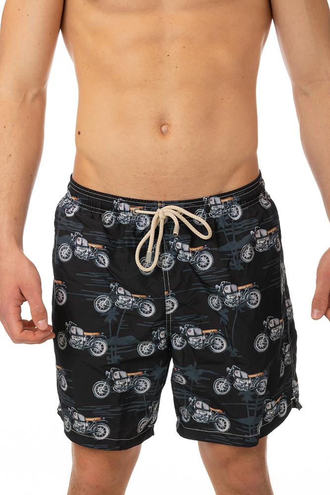 BOXER Uomo MC2 SAINT BARTH con elastico  CORTO Nero