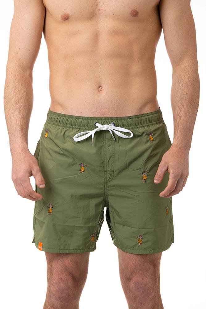 BOXER MOLLA UOMO  VERDE H35112 VERDE19 SUN 68 