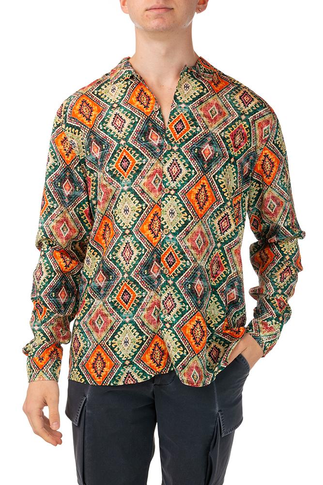 MAGLIA CAMICIA UOMO  VERDE