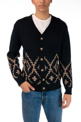 TOOCO CARDIGAN VARSITYKELLY NAVY