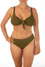 BIKINI Donna FISICO BRASSIERE  slip coprente Blu/verde